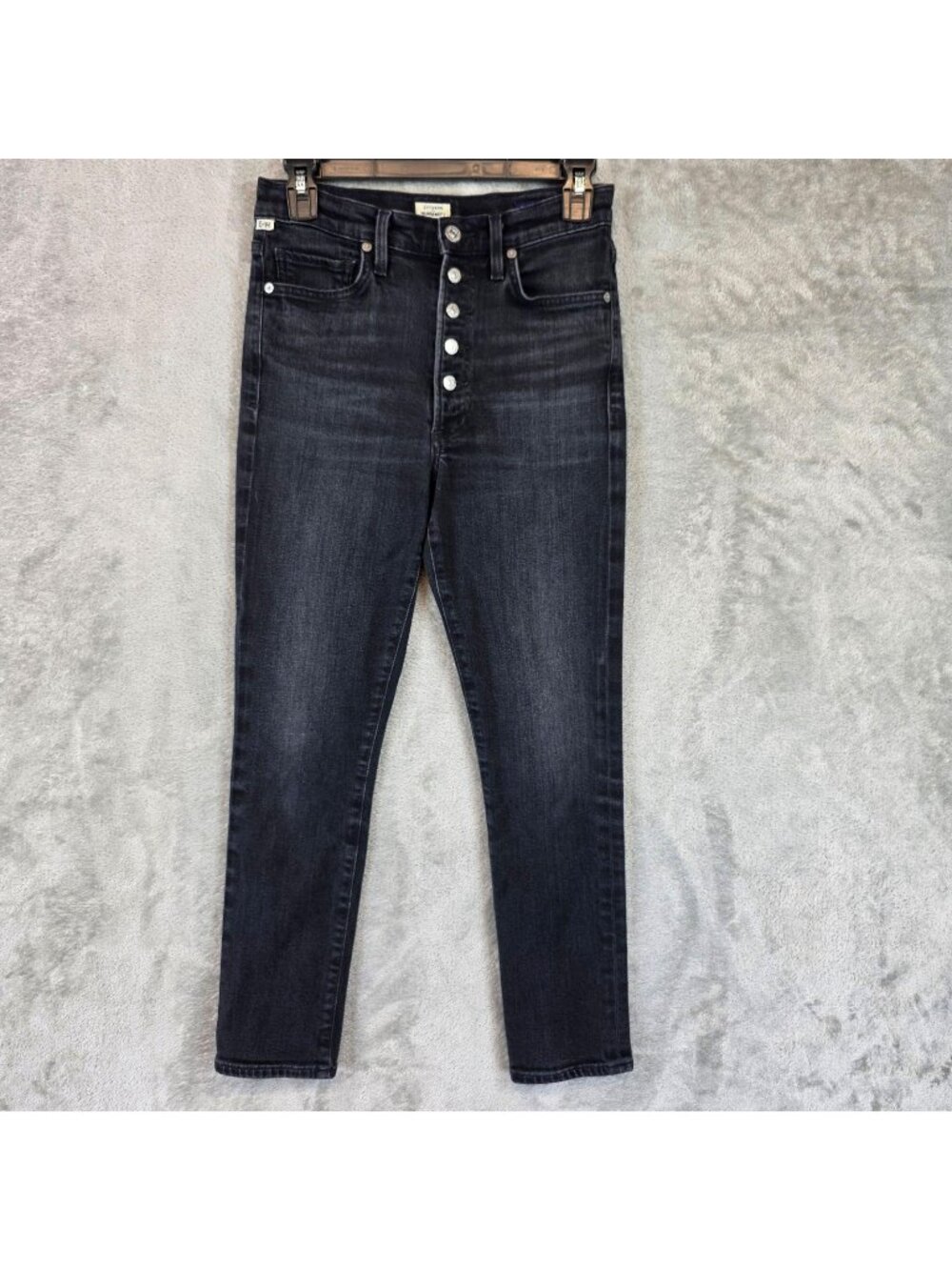 Citizens Of Humanity Olivia Petite Jeans Womens 26 Charcoal High Rise Slim Denim